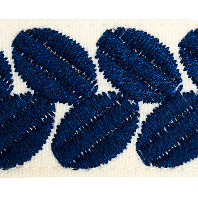 Schumacher 79912 BERKELEY TAPE NARROW in BLUE Trim - HAPPY T