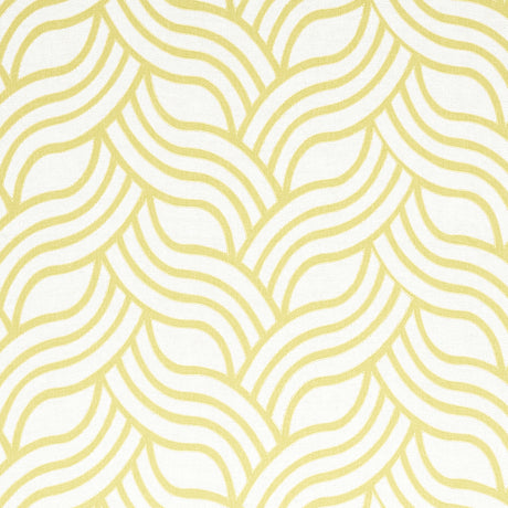 Schumacher Sangomar Appliqué Citron Fabric - Eade's Wallpaper