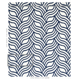 Schumacher Sangomar Appliqué Navy Fabric - Eade's Wallpaper
