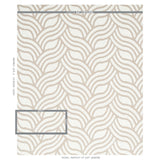 Schumacher Sangomar Appliqué Brown Fabric - Eade's Wallpaper