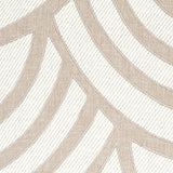 Schumacher Sangomar Appliqué Brown Fabric - Eade's Wallpaper