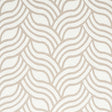 Schumacher Sangomar Appliqué Brown Fabric - Eade's Wallpaper