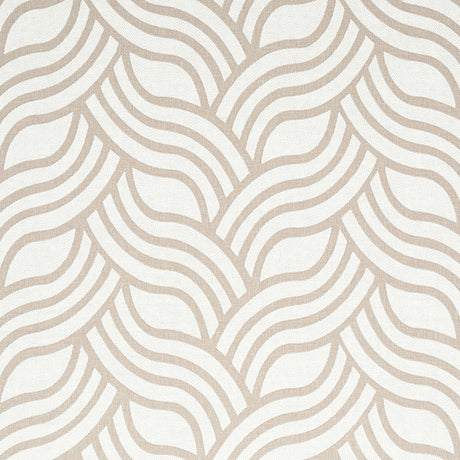 Schumacher Sangomar Appliqué Brown Fabric - Eade's Wallpaper