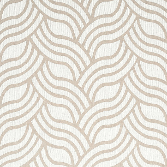 Schumacher Sangomar Appliqué Brown Fabric - Eade's Wallpaper