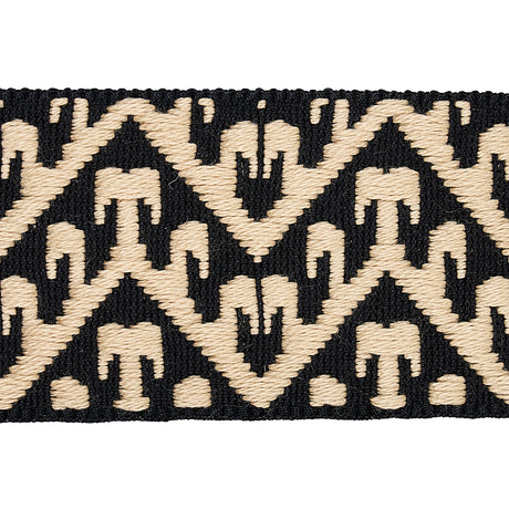 Schumacher 80010 TIVOLI TAPE in BLACK Trim - COPACABANA