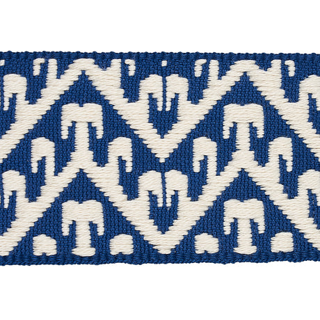Schumacher 80011 TIVOLI TAPE in BLUE Trim - COPACABANA