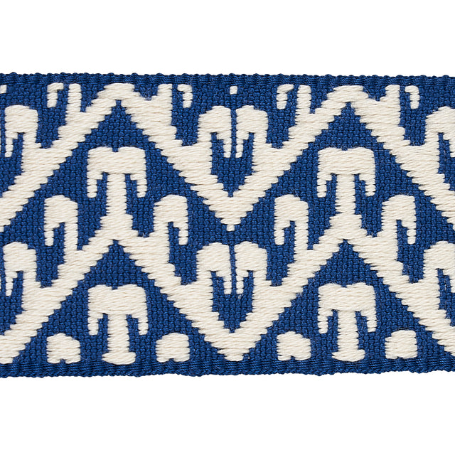 Schumacher 80011 TIVOLI TAPE in BLUE Trim - COPACABANA