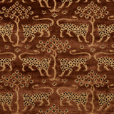 Schumacher Woodland Leopard Velvet Sepia Fabric