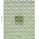 Schumacher Woodland Leopard Velvet Emerald Fabric - Eade's Wallpaper