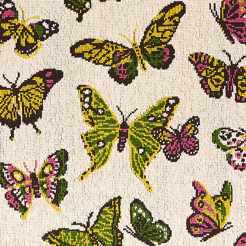 Schumacher Butterfly Épinglé Spring Fabric