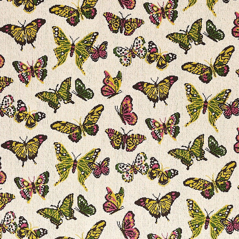 Schumacher Butterfly Épinglé Spring Fabric