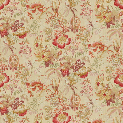 BRUNSCHWIG & FILS 8013143.910.0 EDENWOOD HDB RED/YELLOW Fabric - Eade's Wallpaper