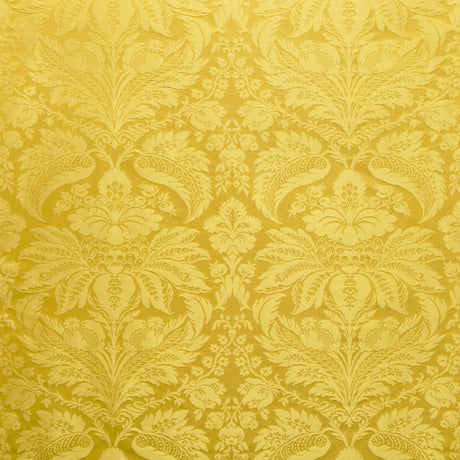 BRUNSCHWIG & FILS 8013188.4.0 DAMASK PIERRE CANARY Fabric - Eade's Wallpaper