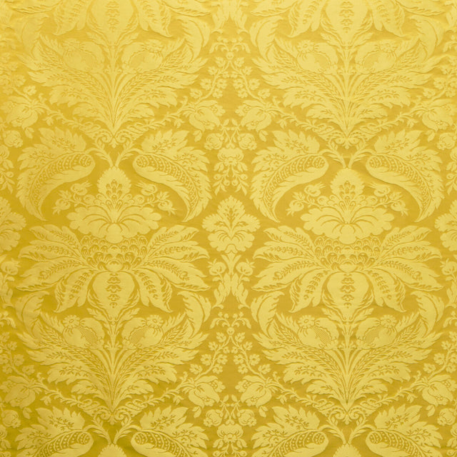 BRUNSCHWIG & FILS 8013188.4.0 DAMASK PIERRE CANARY Fabric - Eade's Wallpaper