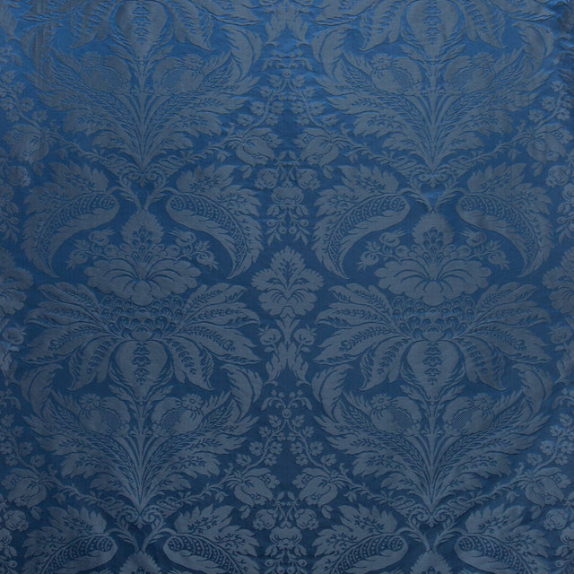 BRUNSCHWIG & FILS 8013188.55.0 DAMASK PIERRE OCEAN Fabric - Eade's Wallpaper