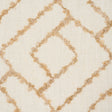 Schumacher 80132 DURANT EMBROIDERY in OCHRE Fabric - LUXE LO