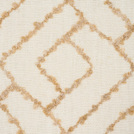 Schumacher 80132 DURANT EMBROIDERY in OCHRE Fabric - LUXE LO
