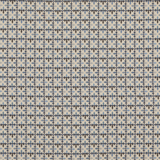 BRUNSCHWIG & FILS 8014111.515.0 PORTHOS INDIGO Fabric - Eade's Wallpaper
