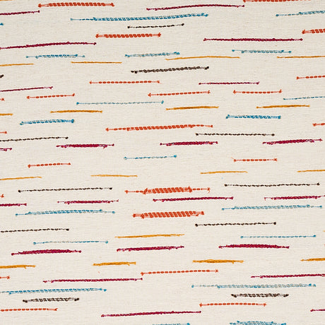 Schumacher Leland Stripe Multi Fabric - Eade's Wallpaper