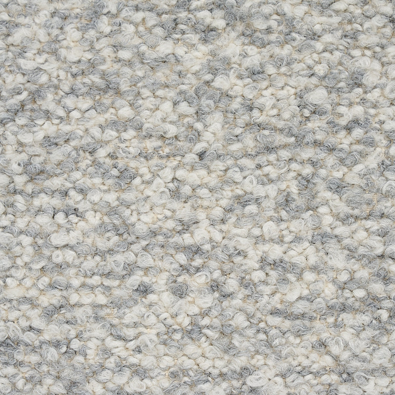 Schumacher Ogden Bouclé Grey Fabric - Eade's Wallpaper