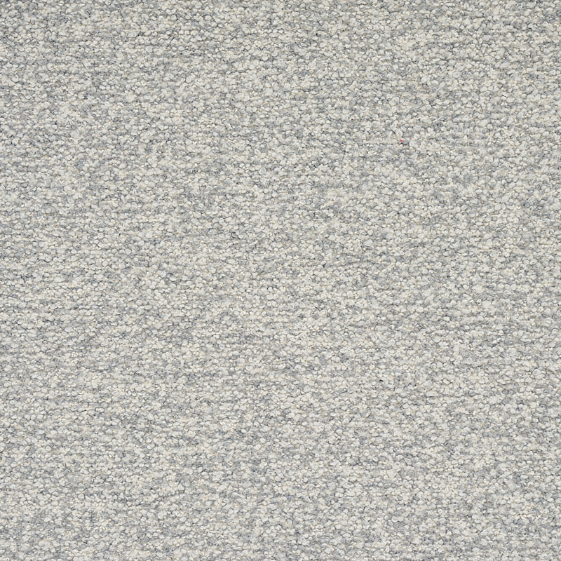 Schumacher Ogden Bouclé Grey Fabric - Eade's Wallpaper