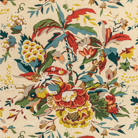 BRUNSCHWIG & FILS 8015108.1619.0 HORSESHOE BAY SAND/MULTI Fabric - Eade's Wallpaper