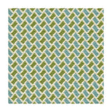 BRUNSCHWIG & FILS 8015112.513.0 NEW BRIQUETAGE AQUA/LIME Fabric - Eade's Wallpaper