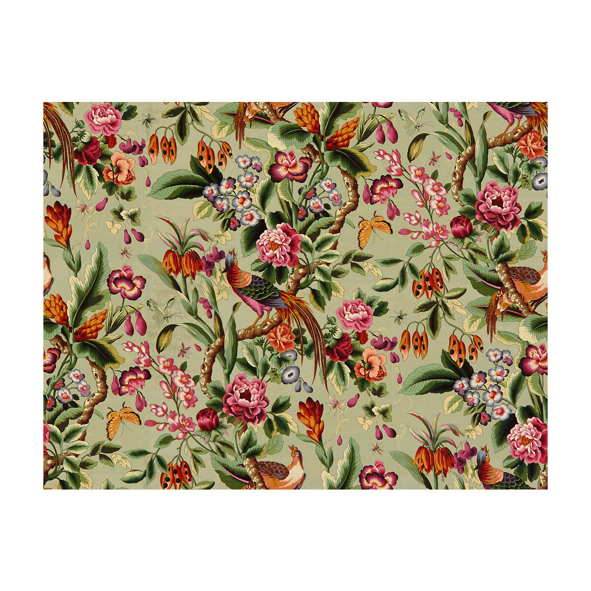BRUNSCHWIG & FILS 8015130.1611.0 PHEASANS SABLE Fabric - Eade's Wallpaper