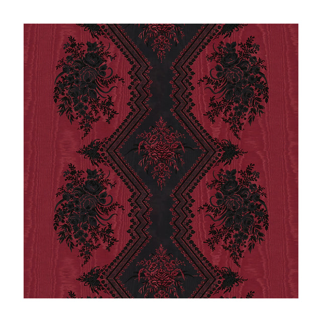 BRUNSCHWIG & FILS 8015137.9.0 COPPELIA MOIRE ROUGE Fabric - Eade's Wallpaper