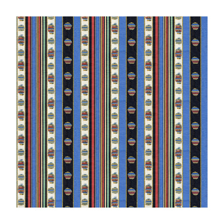 BRUNSCHWIG & FILS 8015143.519.0 RAYURE MOIRE BLEU Fabric - Eade's Wallpaper