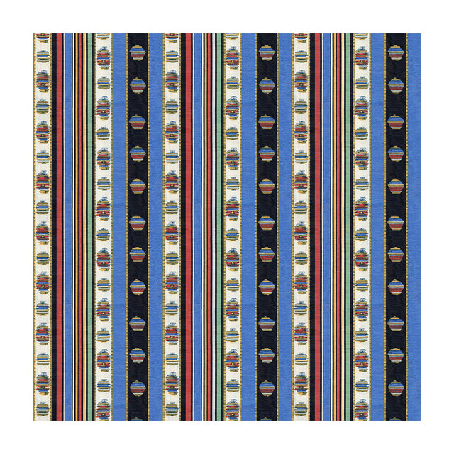 BRUNSCHWIG & FILS 8015143.519.0 RAYURE MOIRE BLEU Fabric - Eade's Wallpaper