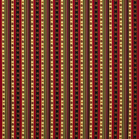 BRUNSCHWIG & FILS 8015144.193.0 RAYURE PERCALE ROUGE Fabric - Eade's Wallpaper