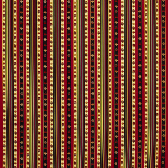 BRUNSCHWIG & FILS 8015144.193.0 RAYURE PERCALE ROUGE Fabric - Eade's Wallpaper
