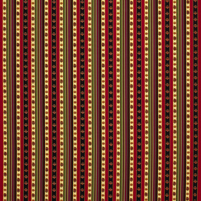 BRUNSCHWIG & FILS 8015144.193.0 RAYURE PERCALE ROUGE Fabric - Eade's Wallpaper