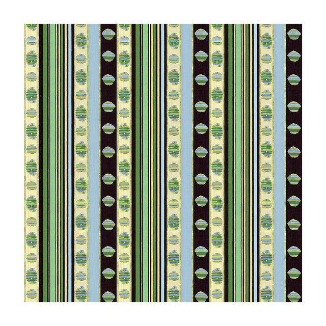 BRUNSCHWIG & FILS 8015144.513.0 RAYURE PERCALE VERT Fabric - Eade's Wallpaper