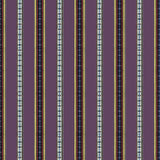 BRUNSCHWIG & FILS 8015147.10.0 RAYURE BRODERIE AUBERGINE Fabric - Eade's Wallpaper