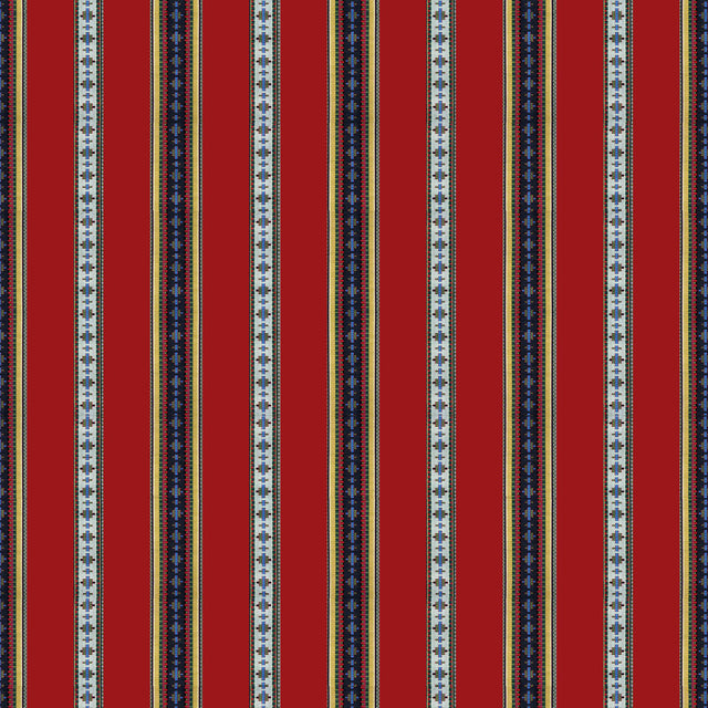 BRUNSCHWIG & FILS 8015147.19.0 RAYURE BRODERIE RED Fabric - Eade's Wallpaper