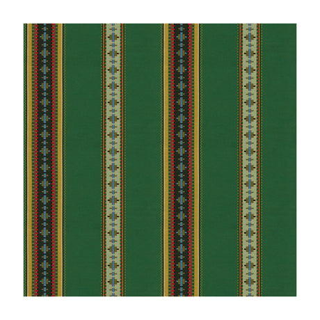 BRUNSCHWIG & FILS 8015147.3.0 RAYURE BRODERIE VERT Fabric - Eade's Wallpaper