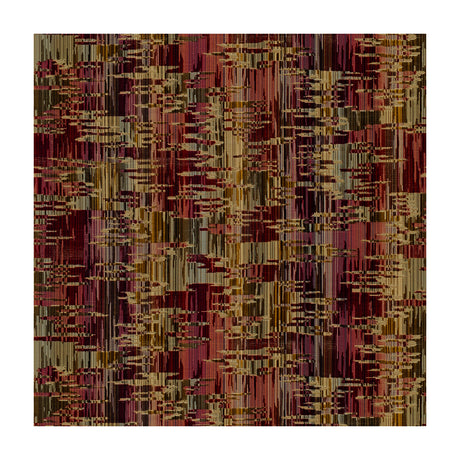 BRUNSCHWIG & FILS 8015159.910.0 AMAURI VELVET SAND/BERRY Fabric - Eade's Wallpaper