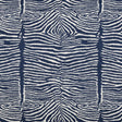 BRUNSCHWIG & FILS 8015172.50.0 LE ZEBRE EMB NAVY Fabric - Eade's Wallpaper