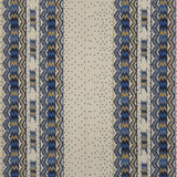 BRUNSCHWIG & FILS 8015174.54.0 TALAKONA STRIPE BLUE/GOLD Fabric - Eade's Wallpaper