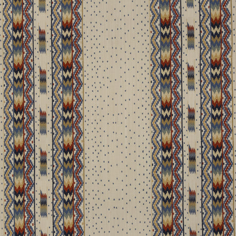 BRUNSCHWIG & FILS 8015174.954.0 TALAKONA STRIPE RED/BLUE Fabric - Eade's Wallpaper