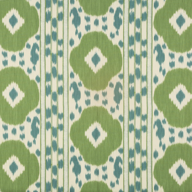 BRUNSCHWIG & FILS 8015178.133.0 VARKALA PRINT TEAL/GREEN Fabric - Eade's Wallpaper