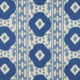 BRUNSCHWIG & FILS 8015178.515.0 VARKALA PRINT NAVY/SKY Fabric - Eade's Wallpaper
