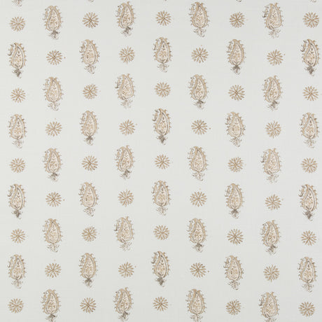 BRUNSCHWIG & FILS 8016100.13.0 ONAM PAISLEY SPA/BEIGE Fabric - Eade's Wallpaper