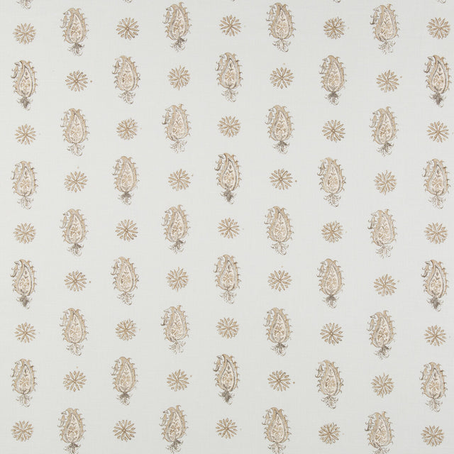 BRUNSCHWIG & FILS 8016100.13.0 ONAM PAISLEY SPA/BEIGE Fabric - Eade's Wallpaper