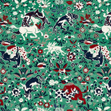 Schumacher Saint Ambrose Velvet Jade Fabric - Eade's Wallpaper