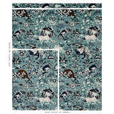 Schumacher Saint Ambrose Velvet Cadet Fabric - Eade's Wallpaper