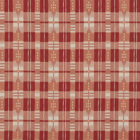 BRUNSCHWIG & FILS 8017105.19.0 MORNAS PLAID RED Fabric - Eade's Wallpaper