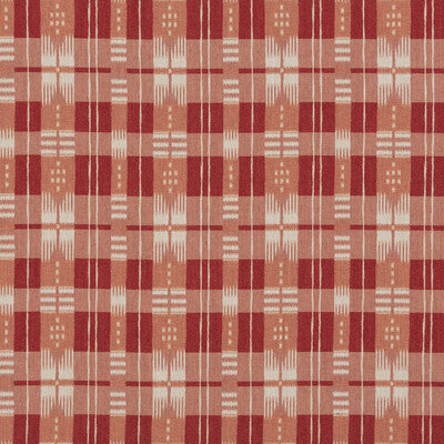BRUNSCHWIG & FILS 8017105.19.0 MORNAS PLAID RED Fabric - Eade's Wallpaper